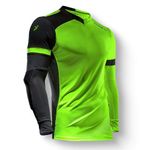 Storelli ExoShield Gladiator Goalkeeper Jersey | Padded Elbow Sleeves | Lightweight Soccer Jersey Shirt | Green | Large
