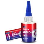 JIVANJOR JubiQuik, Super Glue-50g Cynoacrylate Adhesive for Instant Bonding | Multipurpose Use on Wood, Metal, Plastic, Rubber & More