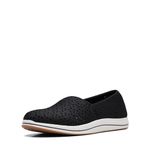 Clarks CloudSteppers Women's Breeze Emily Loafer, Black Synthetic, 9 Wide US