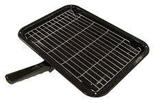 Zinc Products Durable Universal Oven Cooker Grill Pan Rack & Detachable Handle 380 x 280mm