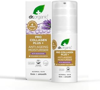 Dr Organic Pro Collagen Plus Bakuchiol, Hyaluronic Acid, Biotin, Healthy-Aging, Wrinkles, Dry & Sensitive Skin , Natural, Vegan, Cruelty-Free, Paraben & SLS-Free, Recycled & Recyclable, Organic, 50ml