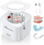 Ultrasonic Retainer Cleaner Machine, Aocktobar 30W Ultrasonic Jewelry Cleaner for Retainers, Dentures, Mouth Guard, Aligner, Toothbrush Head, Whitening Trays, 43KHZ Sonic Denture Cleaner Machine