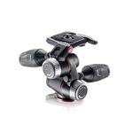 Manfrotto MHXPRO-3W, X-PRO 3 Way Head with Retractable Levers and Friction Controls, Aluminium, with Levelling Bubbles, for DSLR, CSC, Mirrorless, Black