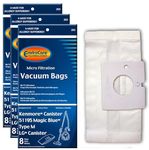 24 Kenmore Type M Sears 51195 Magic Blue LG Vacuum Bags, Ultracare, Canister Vacuum Cleaners, 20-51195, 609323, 21195, 21295, 24195, 21495