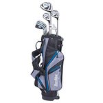 Tour Edge HL-J Junior Complete Golf Set with Bag (Right Hand, Graphite, 1 Putter, 3 Irons, 1 Hybrid, 1 Fairway, 1 Driver 11-14 YRS) Royal Blue