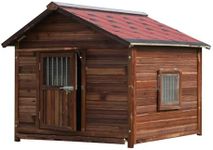 KZLAA Extra Large Solid Wood Dog Ho
