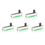 uxcell 5pcs Fader Variable Resistors Mixer 18mm Straight Slide Potentiometer B503 B50K Ohm Linear Single Potentiometers for Dimming Tuning