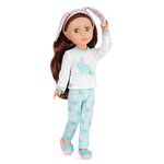 Glitter Girls by Battat – 36 cm Slumber Party Doll – Brown Hair & Hazel Eyes – Slippers & Loungewear Outfit – Hair Play Dolls – Pixie – 3 Years+