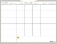 At-A-Glance Wallmates Dry Erase Monthly Planning Surface, 24 X 18 Inches, Self Adhesive (AW502128)