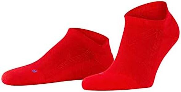 FALKE Unisex Cool Kick Sneaker Socks, Breathable, Cooling Effect, Polyester, Ankle Length, Everyday Colorful Sock, Red (Fire 8150), 10.5-11.5, 1 Pair