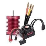 GoolRC Waterproof F540 4370KV RC Car Brushless Motor with Brushless 45A ESC for 1/10 Scale RC Car Truck Indispensable Accessory for Modification Enthusiasts