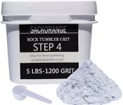 5 LBS Step 4 Rock Tumbler Grit -Polish 1200 Grit Fine Aluminum Oxide Tumbler Media, Rock Polishing Grit Media, Works with Any Rock Tumbler, Rock Polisher, Stone Polisher