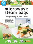 25-Pack Large Quickasteam Microwave Steam Cooking Bags for Faster, Healthier Vegetables