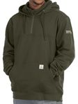 VANLENS FR Hoodie Men's Flame Resistant Hoodie10.5oz Midweight FR Sweatshirt, Army Green, Medium