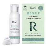 Rael Foaming Feminine Cleansing Wash - Intimate Wash, pH-Balanced, Sensitive Skin, Unscented, Daily Cleansing Wash (5oz, 2 Pack)