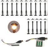 15pcs City Street Light Led (10 in 1 USB Powered) Building Block Lamp Compatible with Lego Bricks 2039 11062