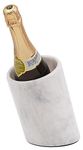 Radicaln Marble Wine Cooler White 5"x8.5" Inch Handmade Bar Accessories Wine Chiller - Ideal Housewarming Gift & Utensil Holder For Countertop - Portable Bar Beverage Cooler For Champagne Wall