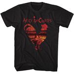 Alice in Chains T-Shirt Black Dirt Album Rooster Mens Short Sleeve T Shirts 90s Music Graphic Tees Men, Black, Medium