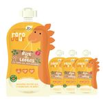 Rorosaur Baby Food - Lentils, Rice with Veggies, Ready to Eat Cereal & Porridge for Little One | Rich in Vitamins, Minerals & Proteins | No Added Sugar/Salt, Preservatives - Pack of 4(100gms each)