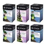 Stash Tea 6 Flavor The Earls Earl Grey Tea Assortment, 6 Boxes of 18 20 Tea Bags Each