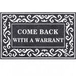 Door Mat Indoor Outdoor Mats for Front Door Funny Grey Welcome Mats Durable Come Back with A Warrant Doormat Non Slip Rubber Backing for Entryway, Patio, High Traffic Areas