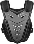 MOTOKER Adult Youth Motocross Chest Protector Riding Armor Vest Dirt Bike Back Protector Motorcycle Racing (Black)