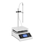 Steinberg Systems Magnetic Stirrer Hotplate Lab Stirrer Magnetic Agitator Ceramic 19x19cm 2000rpm SBS-MR-2000 (Coated Steel, Ceramic Plate, 600W, 0-350°C)