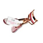 Pretty London – Deluxe Eyelash Curler for Women – Precision Lash Curler with Padded Silicone Cushion & Ergonomic Handle – Long-Lasting Curl for Natural & False Lashes – Rose Gold Finish