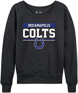 Indianapolis Colts NFL Women's Slouchy Crewneck Sweatshirt, French Terry
