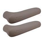 Pinsheng 2 PCS Baby Safety Equipment Door Handle Cover, Silicone Door Handle Glove Cover, Thicker Door Knob Protector, Anti-Static, Food Grade Silicone (Brown)