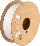 Polymaker PLA+ 3D Printer Filament 1.75mm, White PLA Plus Filament 1.75 PLA Filament Satin Surface 1kg - PolyTerra Tough PLA + 3D Printing Filament White PLA Roll