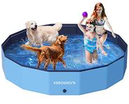 Meowant Foldable Dog Pools for Large Dogs, Hard Plastic Kiddie Pool Dog Swimming Pool, Collapsible Dog Pet Bath Pool, Portable Kids Pool for Extra Large Dogs (XXL-71'' × 12'')