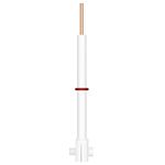 stonylab PTFE Platinum Electrode Holder, Multi-Purpose Replaceable Electrode Holder Clip with 10 * 10 mm Platinum Sheet and PTFE Body