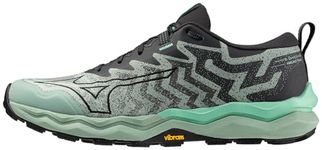 Mizuno Men's Wave Daichi 8 Running Shoe, Grey Jade/Black Oyster, 8.5