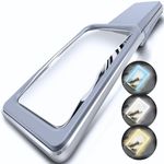 MAGNIPROS 6X Large Illuminated Magnifying Glass - Anti-Glare, Dimmable LED Light, Perfect for Reading & Inspection - Ideal for Seniors with Macular Degeneration & Low Vision - Enhanced Visual Clarity