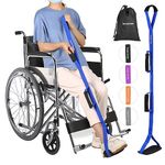 39 Inch Long Leg Lifter Strap with Padded Handgrips and Foot Loop,Rigid Leg Lifter Hip&Knee Replacement Surgery Recovery Kit,Mobility Aids Tool Foot Lifter Easily Get in and Out of Bed,Car,Wheelchair