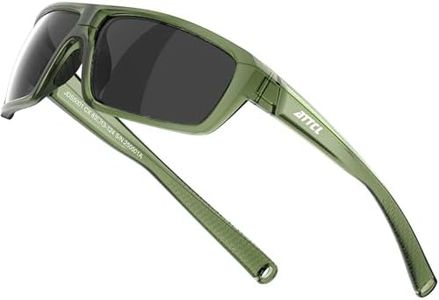 ATTCL Polarized Wrap Sunglasses For Men Cycling Driving Fishing - Sports Glasses Ultralight 5001 C22-Toushenlv Grey