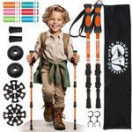 Kids Hiking Poles, Kids Walking Stick, Hiking Poles for Kids, Hiking Sticks for Kids, Kids Trekking Poles for Hiking, Kids Hiking Stick, Kids Hiking Gear, Walking Sticks for Hiking - Orange