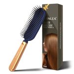 SHINLEA Detangler Fine Hair Brush, Massaging Scalp Hairbrush for Long Thin Curly Wavy Dry or Damaged Hair, Reduces Breakage, Eliminates Knots, Ball Tipped Bristles Hair Brush for Wet & Dry Hair