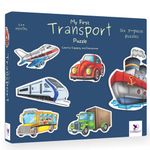 TOYKRAFTT Toddler 3 Piece Puzzles for Boys and Girls Age of 2 to 3 Years Old| Educational Jigsaw with My First Transport Puzzles