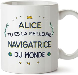 Mugffins Tasses Personnalisables pour NAVIGATRICE femme - En Français - Cadeau Personalisé- Meilleur du Monde - 11 oz / 330 ml