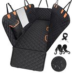 EasyHaWei Dog Car Seat Cover for Back 600D Scratchproof Nonslip Durable Waterproof Cars Pet Backseat Covers with Mesh Window Dogs Hammock Car，SUV, Truck (54" W x 58" L)