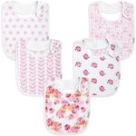 KiddyStar Double Layer Baby Bibs | Ideal For Drooling, Teething, Feeding Infants | Organic Cotton, Thick, Snap Closure