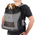 Navaris Pet Carrier - Cat and Dog Backpack - Front Pet Carriers for Puppy, Small Dogs, and Cats Up to 15 lbs (7 kg) - 14.57" x 12.99" x 9.45" (37 x 33 x 24 cm)