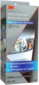 3M Ultra Headlight Restoration Kit – Complete Lens Cleaning System