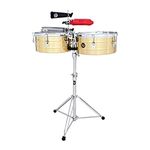 LP Latin Percussion Timbales Tito Puente Solid Brass 14"/15" LP257-B