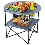 WOSVOLUNT Portable Camping Table Fo