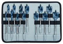 Bosch Professional 2608587010 13-Piece Self Cut Speed Spade Bit Set with 1/4 Inch Hex Shank, 10mm-32mm