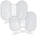 Syrtenty TENS Unit Replacement Pads - Butterfly Shaped Electrode Squares for Muscle Stimulation & Therapy (Pack of 2)