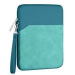 TiMOVO 9-11 Inch Tablet Sleeve Carrying Bag for iPad 10th 2022,iPad Air 11 Inch 2024,iPad Pro 11 Inch 2024,iPad Air 5/4 10.9,iPad 10.2,Galaxy Tab S9/S8/A8/A7,Protective Bag with Pocket, Peacock Blue